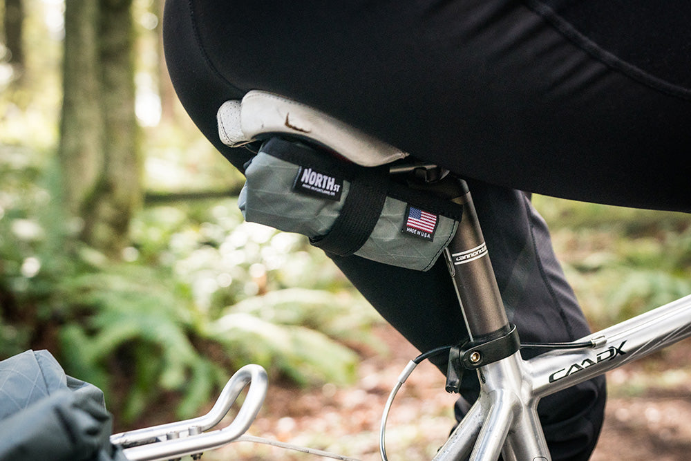 Tool Roll on a gravel bike under a saddle. - North St. Bags all-groups