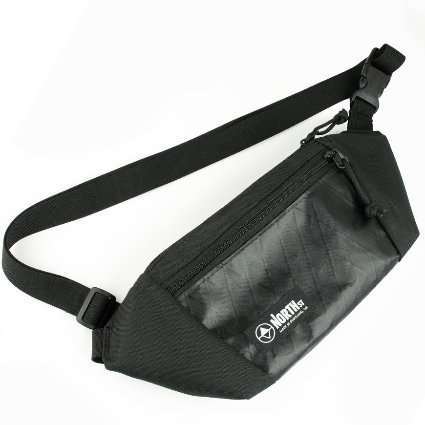 sling pouch by North St Bags in black