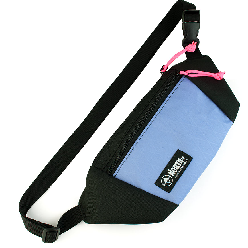 sling pouch by North St Bags in blue