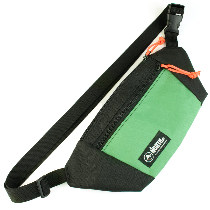 sling pouch by North St Bags in green