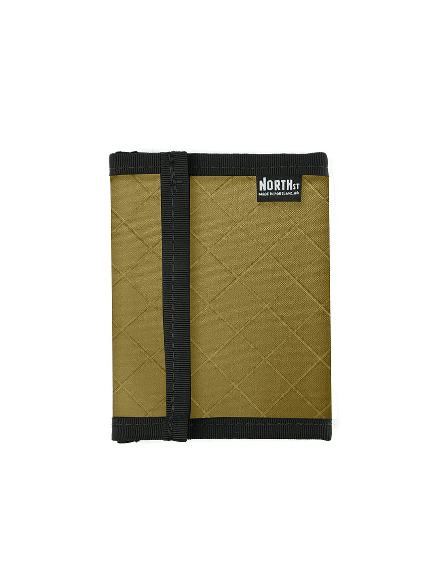 Bifold Hook & Loop  Wallet in Kelp Green - North St. Bags