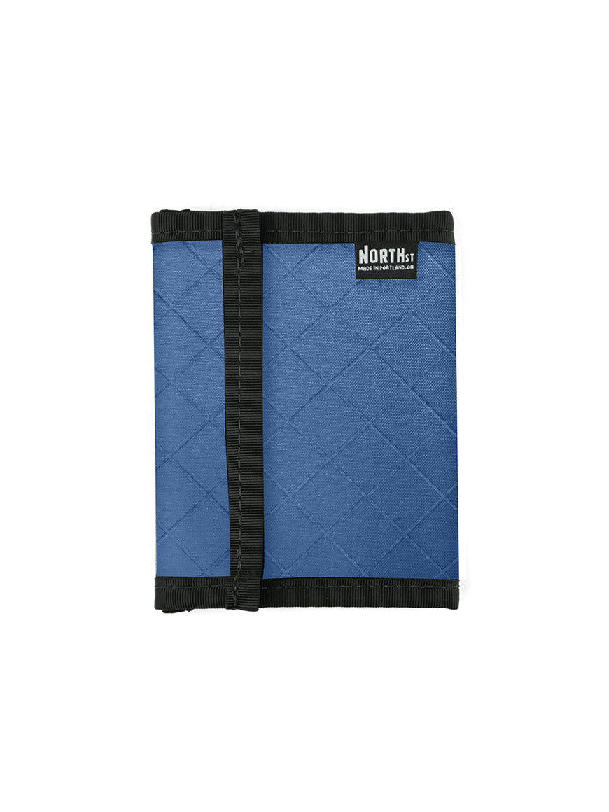 Bifold Hook & Loop  Wallet in Ocean Blue - North St. Bags