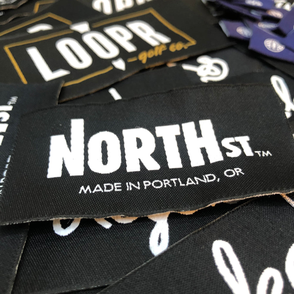 Woven Label samples - North Street Bags