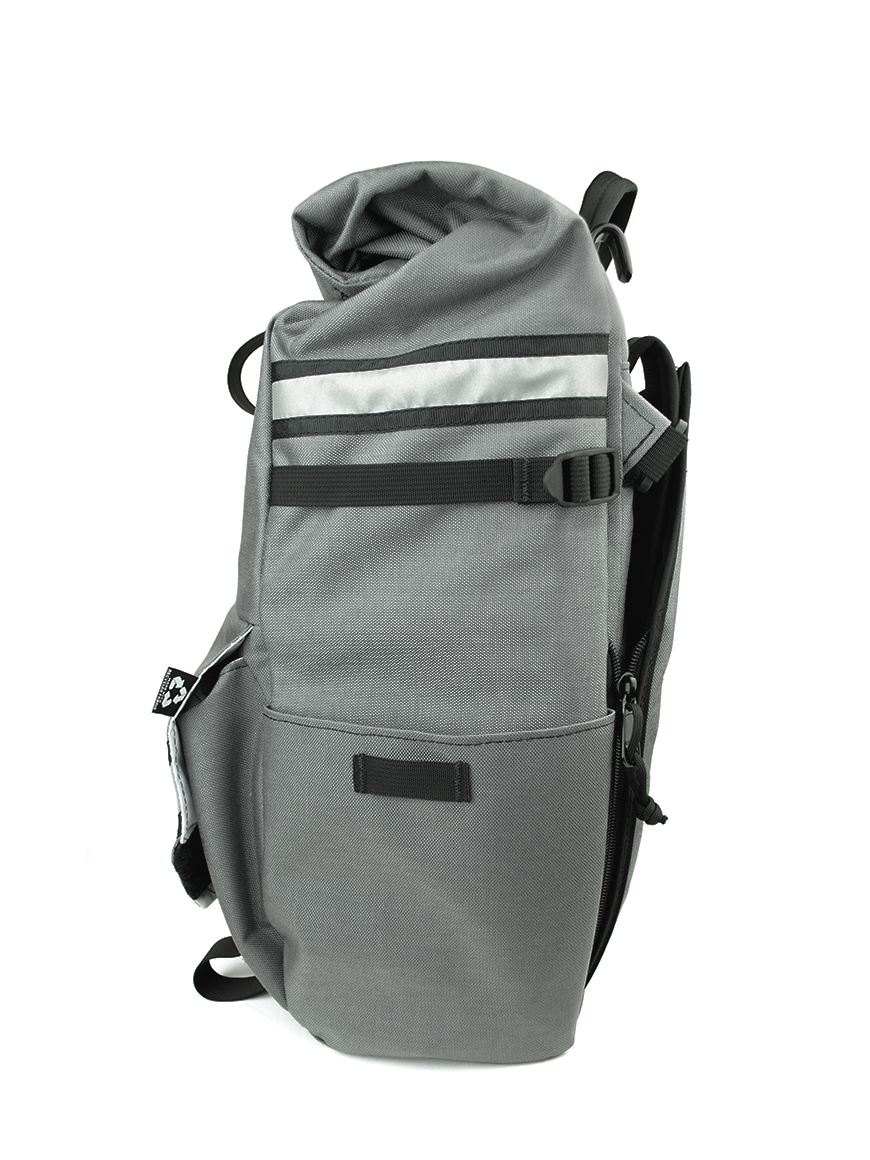 Side view of woodward backpack pannier - North St Bags all-groups