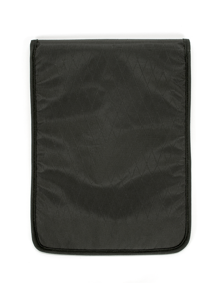 Back view of  Laptop Sleeve in black.  North St. Bags all-groups